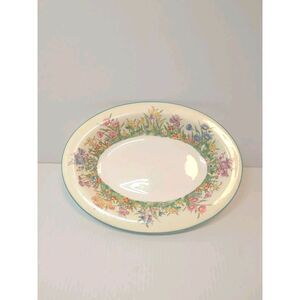 Wedgwood Prairie Flowers‎ 9.5" Oval Vegetable Serving Platter *READ*